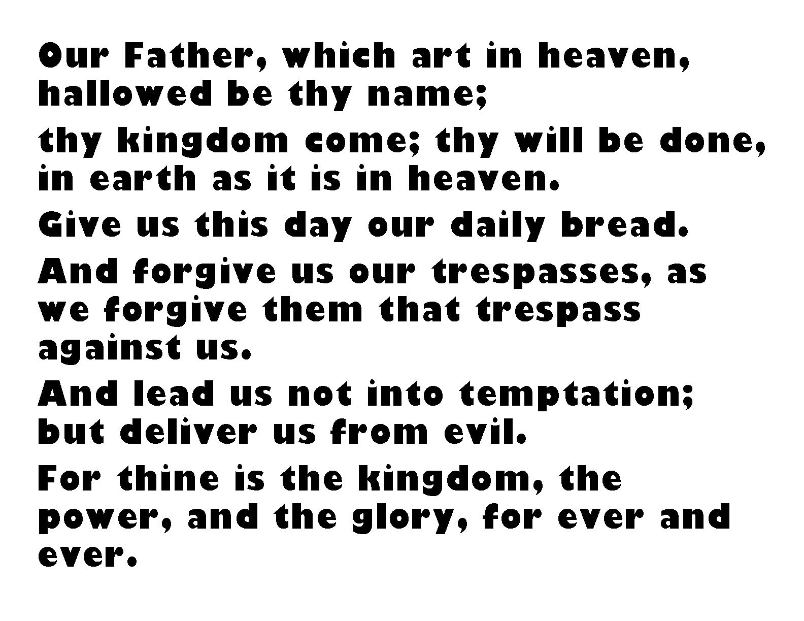 The Lords Prayer New Age Developments